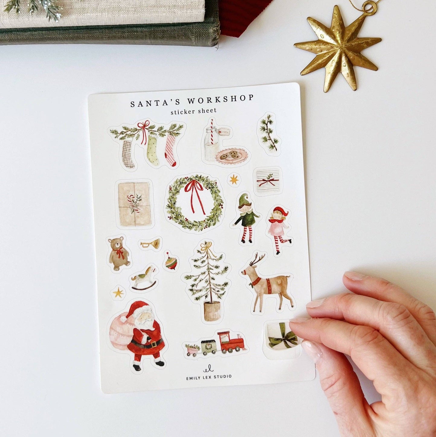 emily lex studio - Santa's workshop sticker sheets