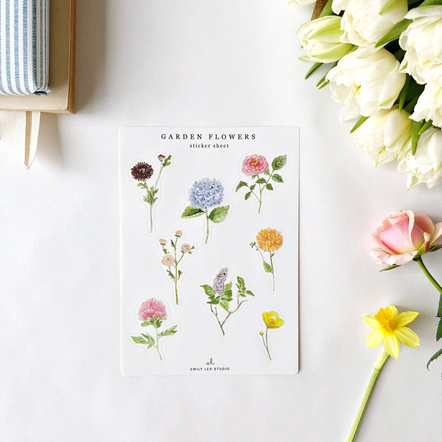 emily lex studio - Garden flowers sticker sheets