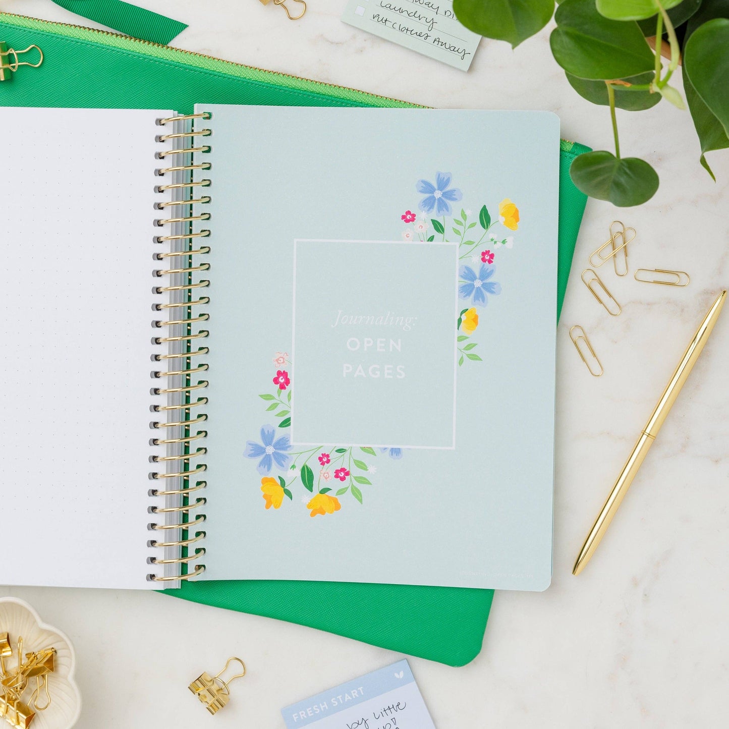 Cultivate What Matters - Refresh Brain Dump Journal | Gold Stripes