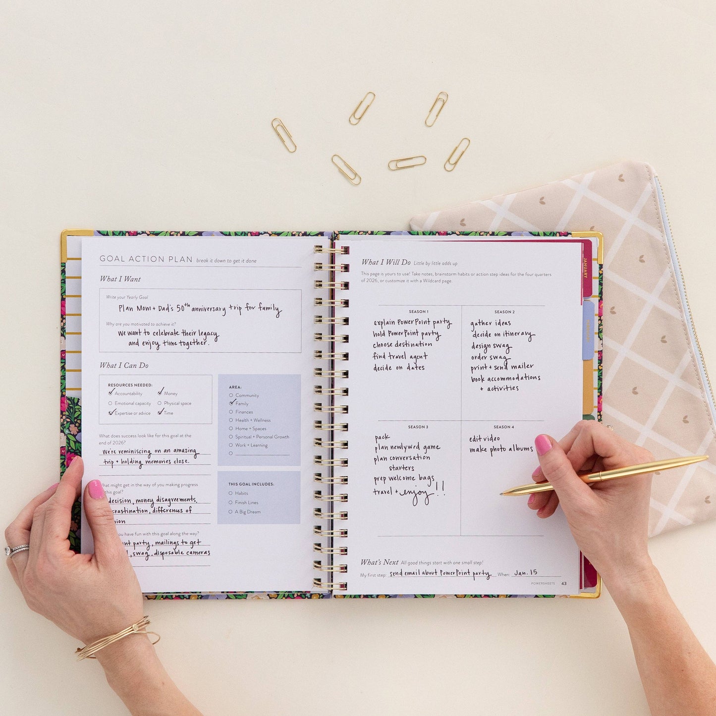 Cultivate What Matters - 2026 One-Year PowerSheets® Goal Planner | Leaf
