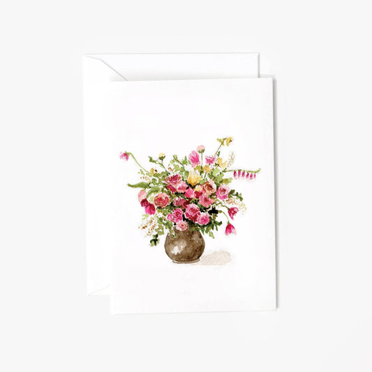 emily lex studio - Rose bouquet mini notecard