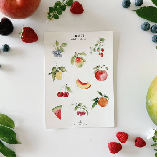 emily lex studio - Fruit sticker sheets