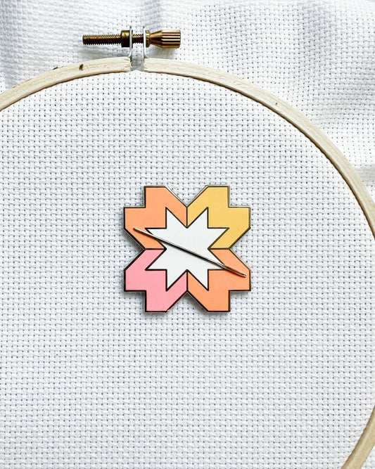 Starlight Orange Needle Minder | Cotton and Joy