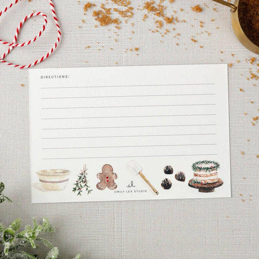 emily lex studio - Christmas baking recipe cards