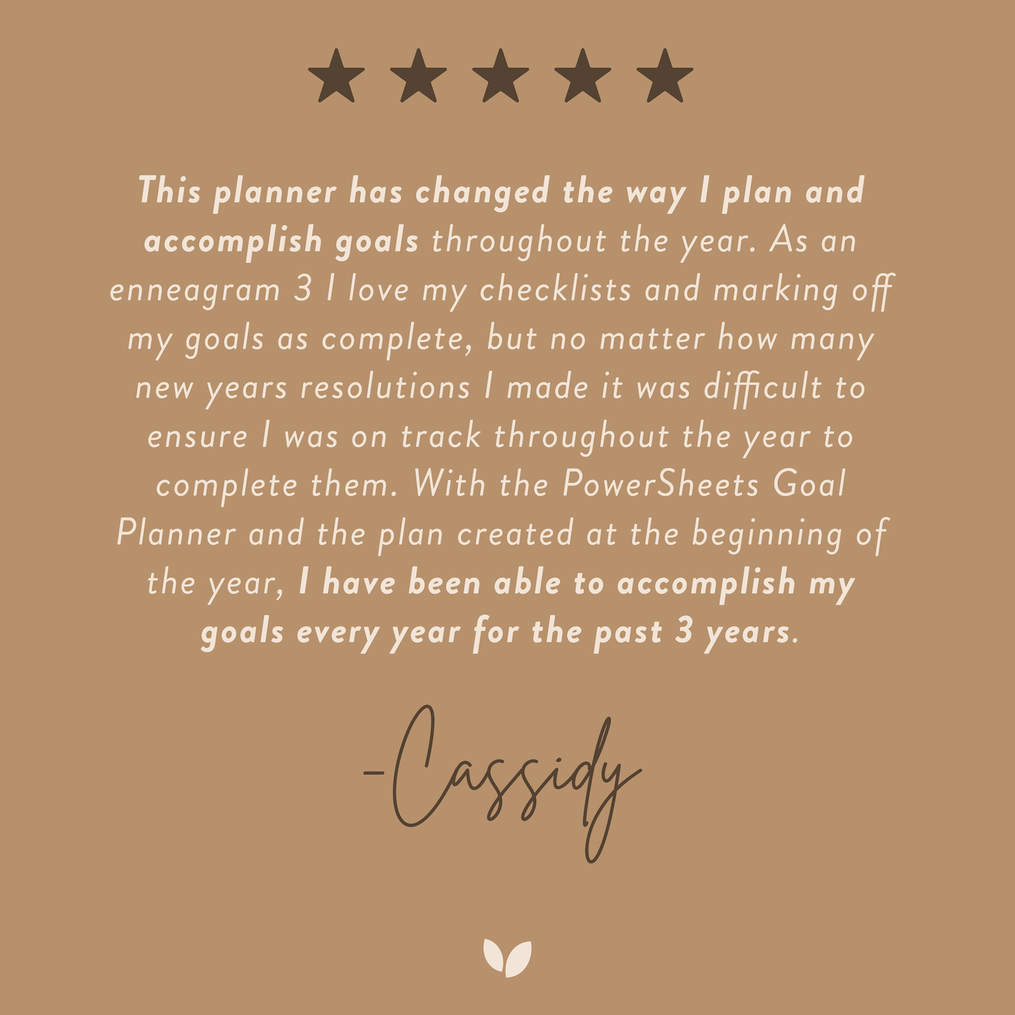 Cultivate What Matters - 2026 One-Year PowerSheets® Goal Planner | Acorn