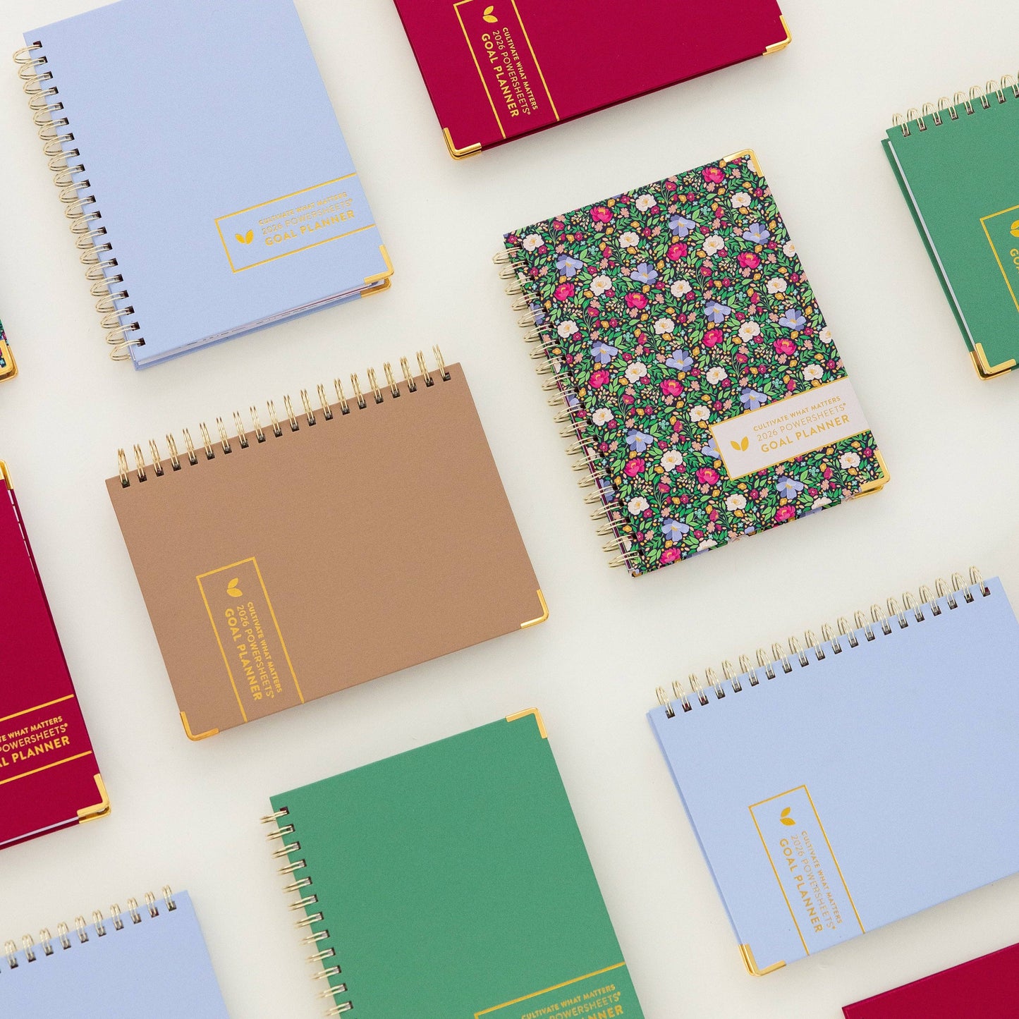 Cultivate What Matters - 2026 One-Year PowerSheets® Goal Planner | Leaf