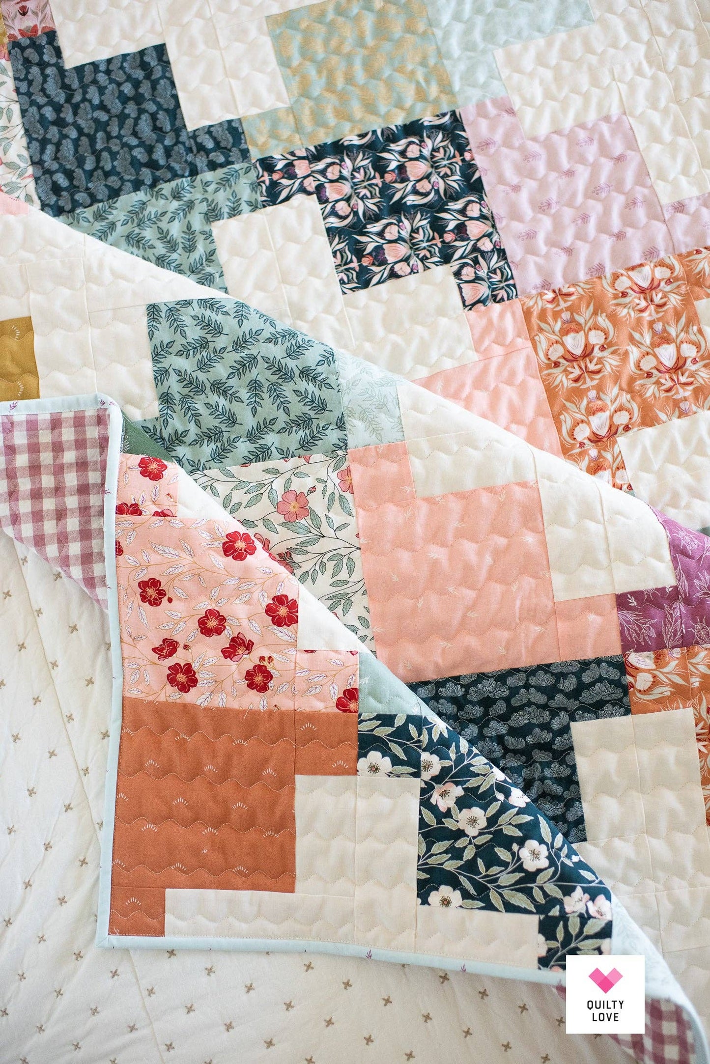 Quilty Love - Plus Pop Printed booklet Quilt Pattern