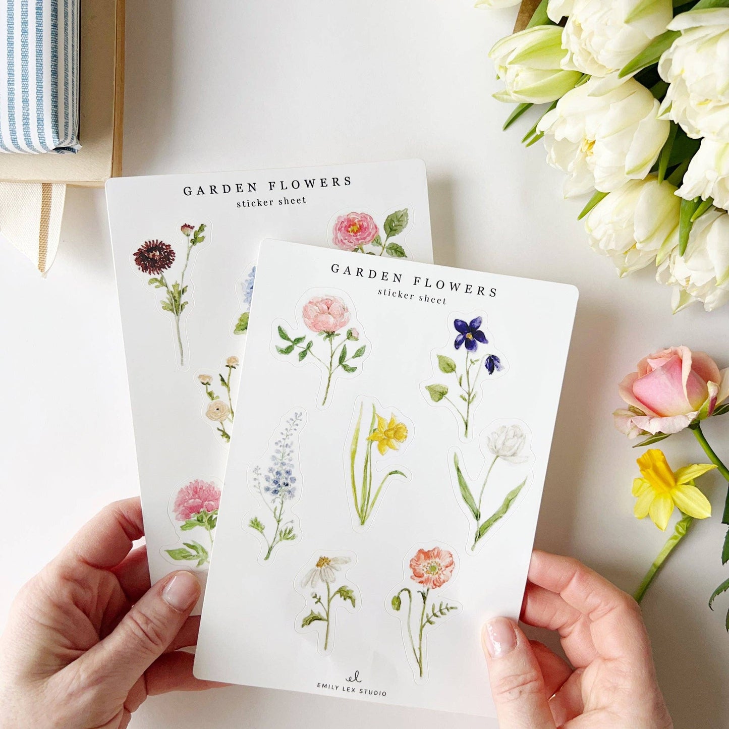 emily lex studio - Garden flowers sticker sheets