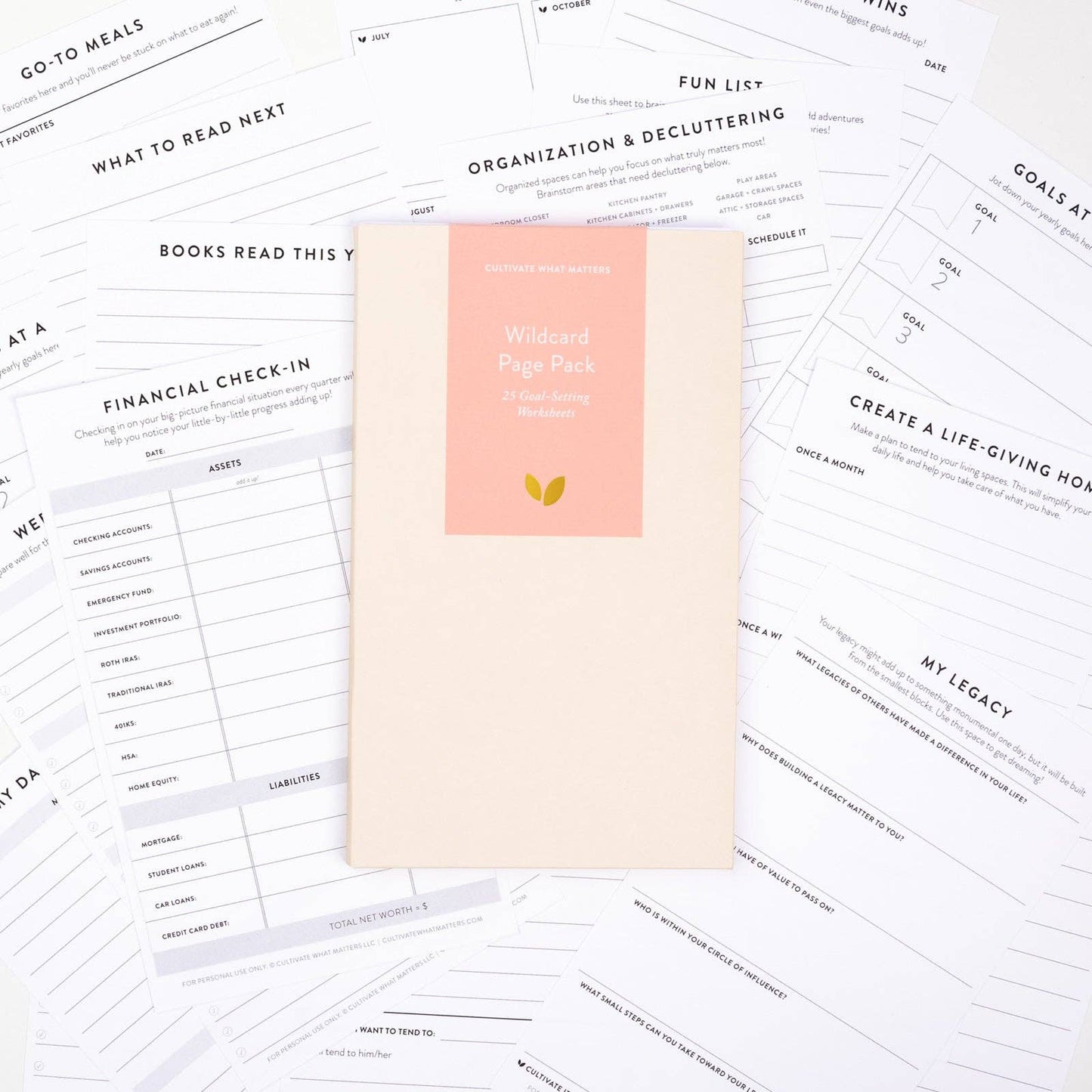 Cultivate What Matters - Wildcard Page Pack