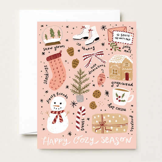 Makerie Day - Christmas Happy Cozy Season  - Greeting Card