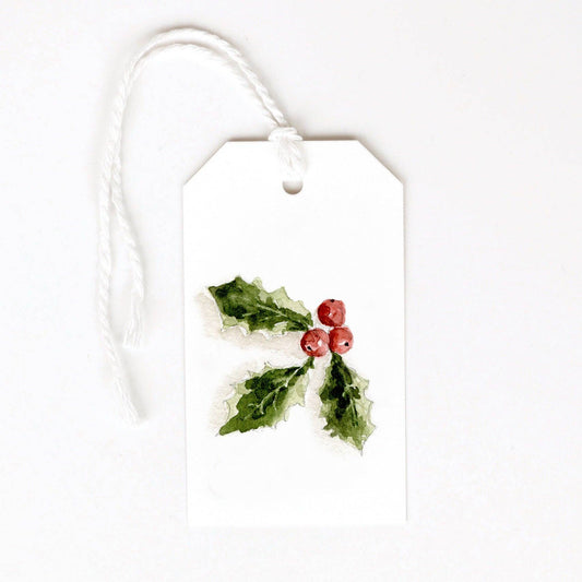emily lex studio - Holly berry gift tags