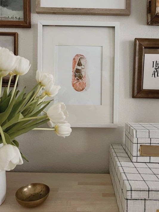 emily lex studio - Ballet shoe art print