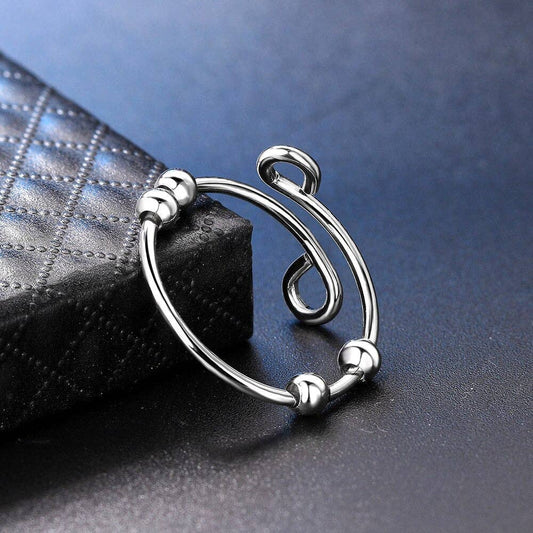 Ashlen - ANXIETY BEAD RING (ADJUSTABLE)