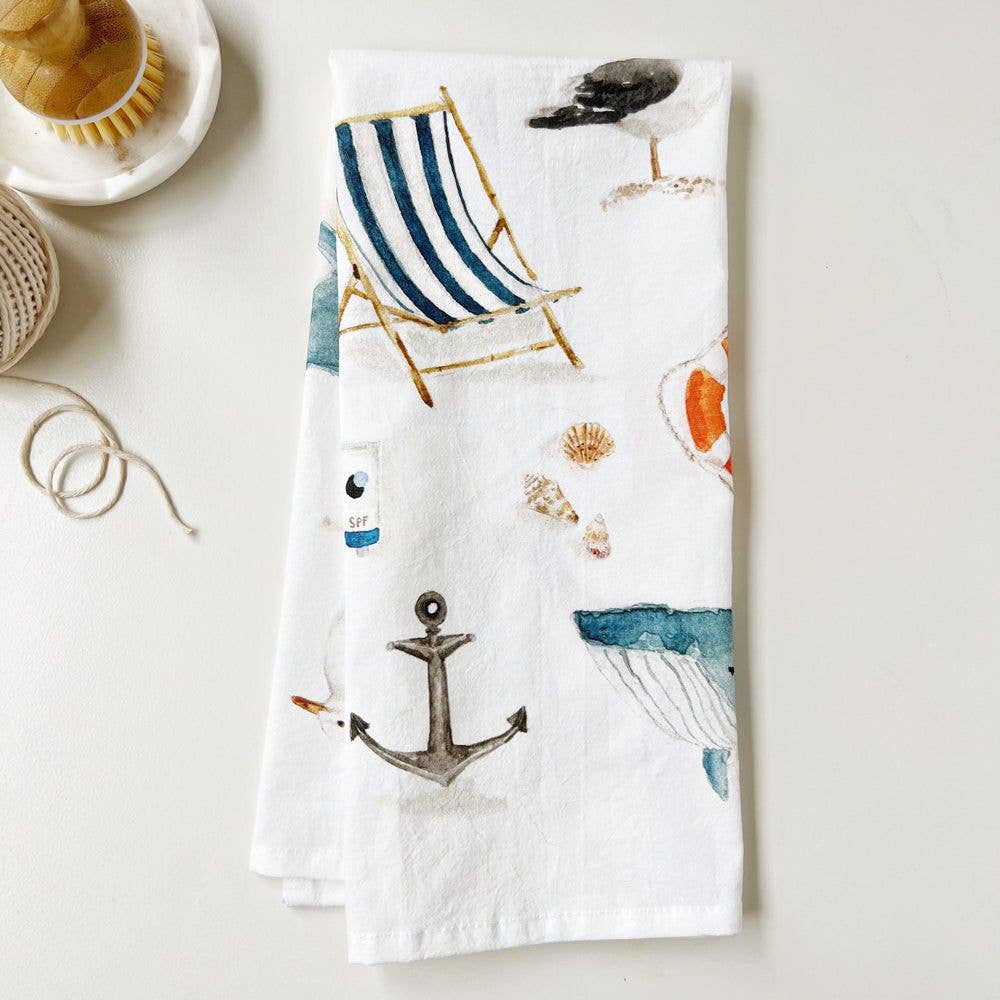 emily lex studio - Seaside tea towel