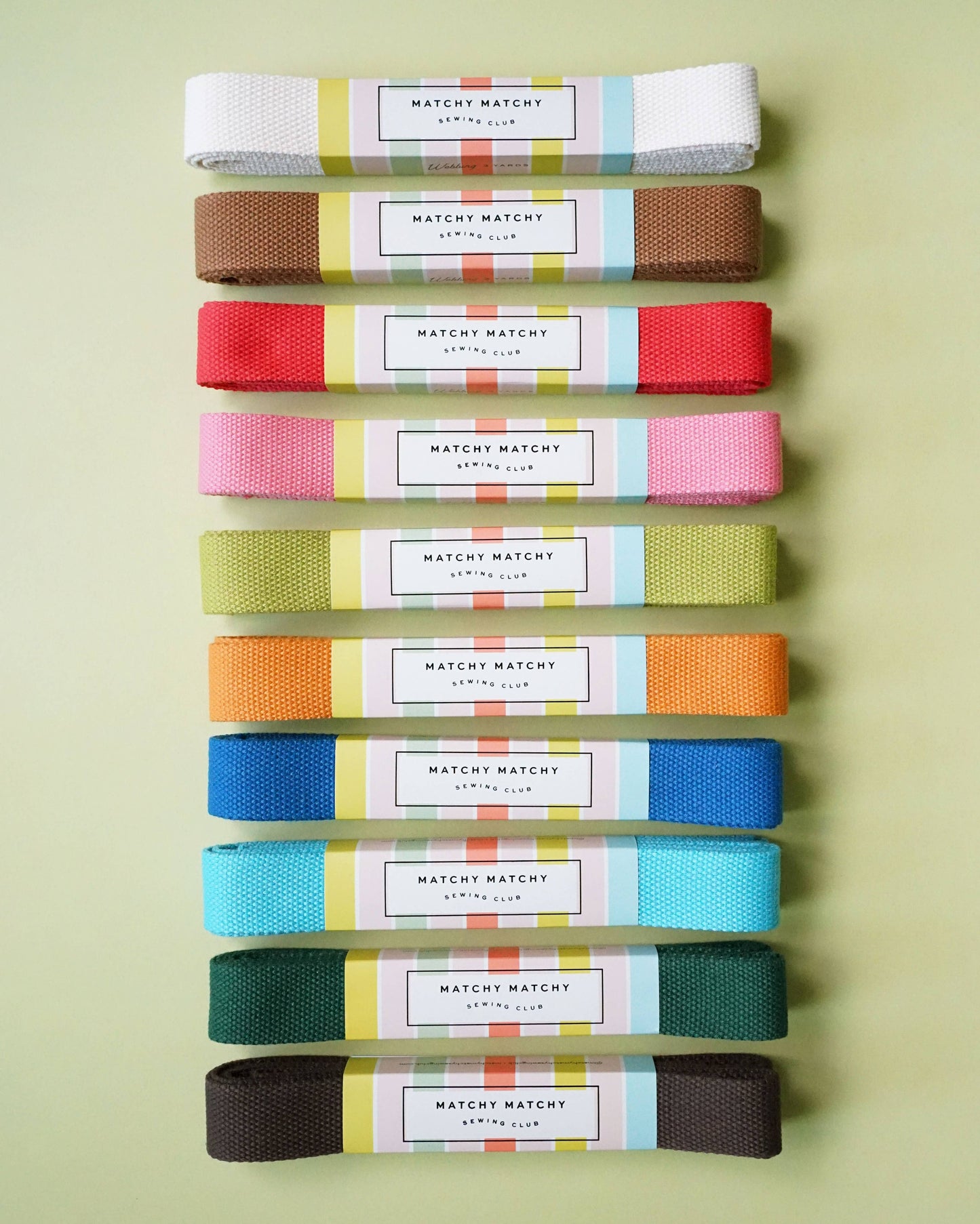 Matchy Matchy Sewing Club - Espresso Webbing