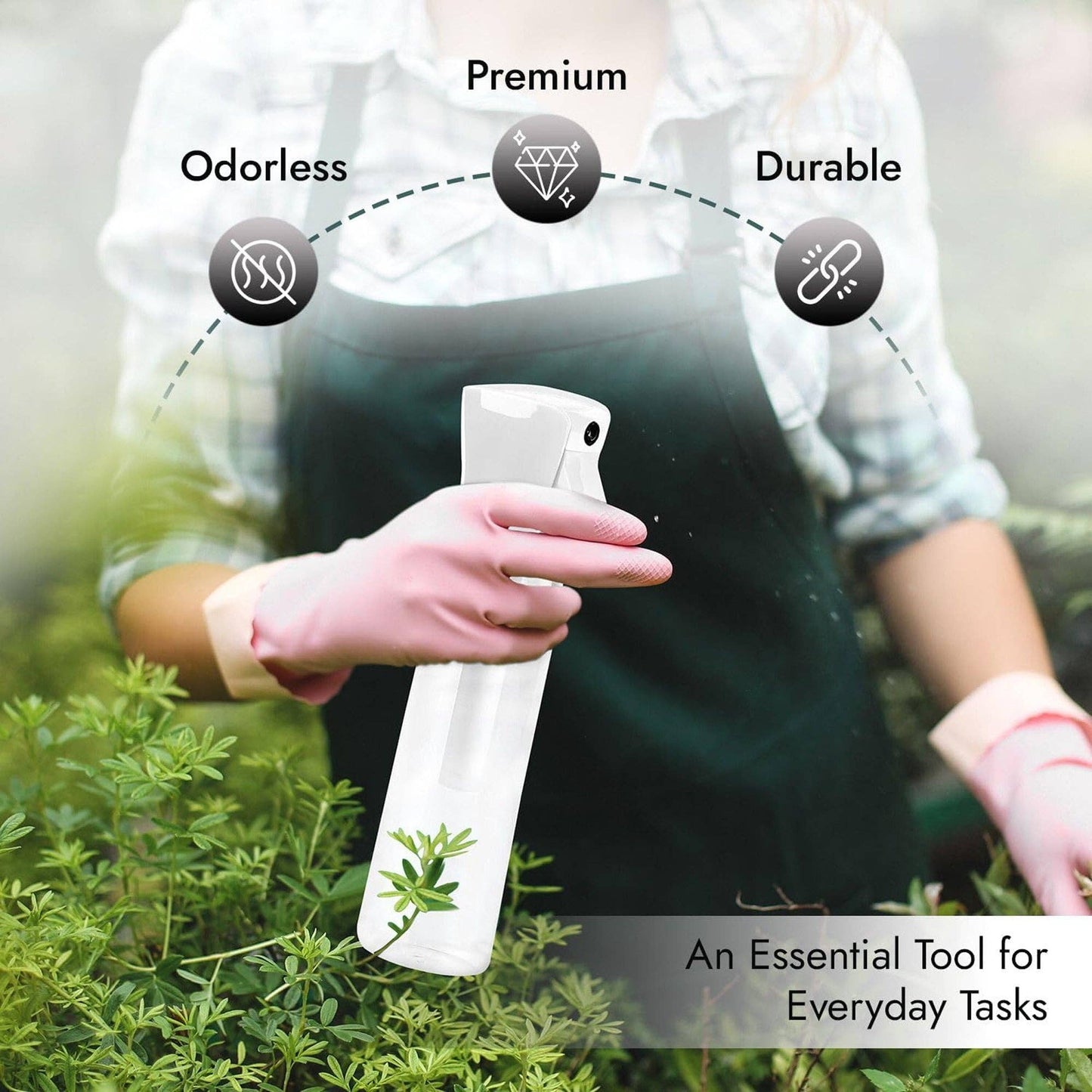 Vigor Path - Continuous Spray Bottle with Ultra Fine Mist 300ml/10.1oz