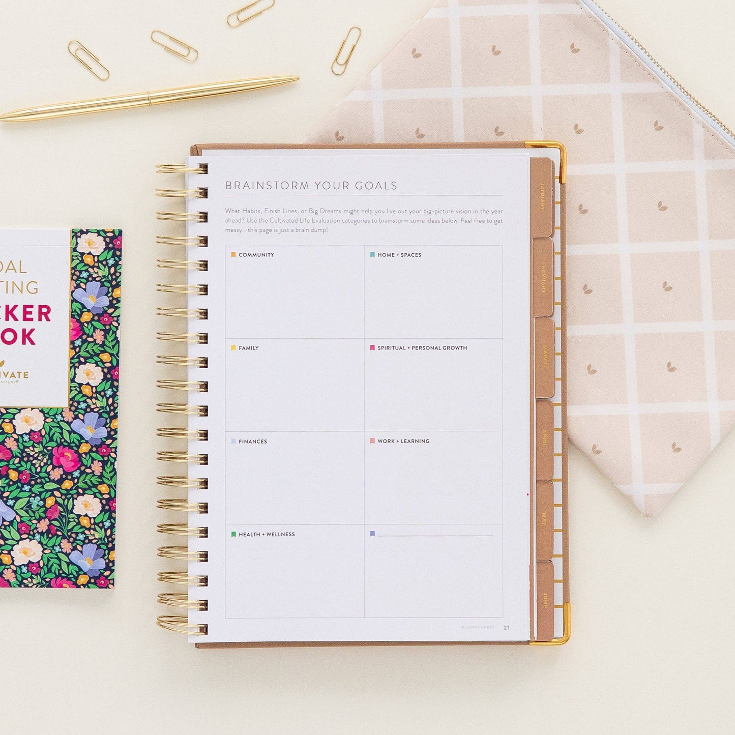 Cultivate What Matters - 2026 One-Year PowerSheets® Goal Planner | Acorn
