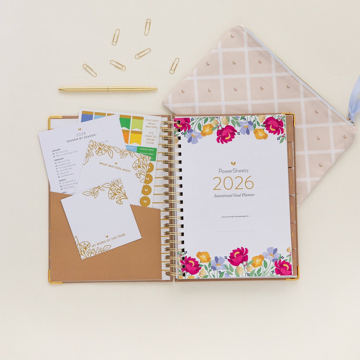 Cultivate What Matters - 2026 One-Year PowerSheets® Goal Planner | Acorn