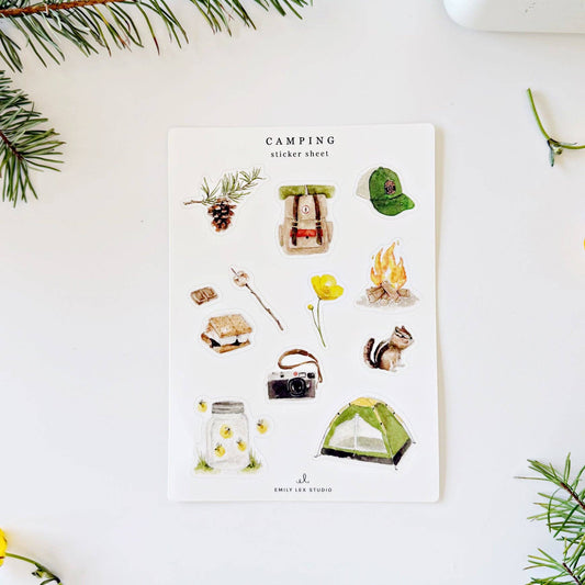 emily lex studio - Camping sticker sheets