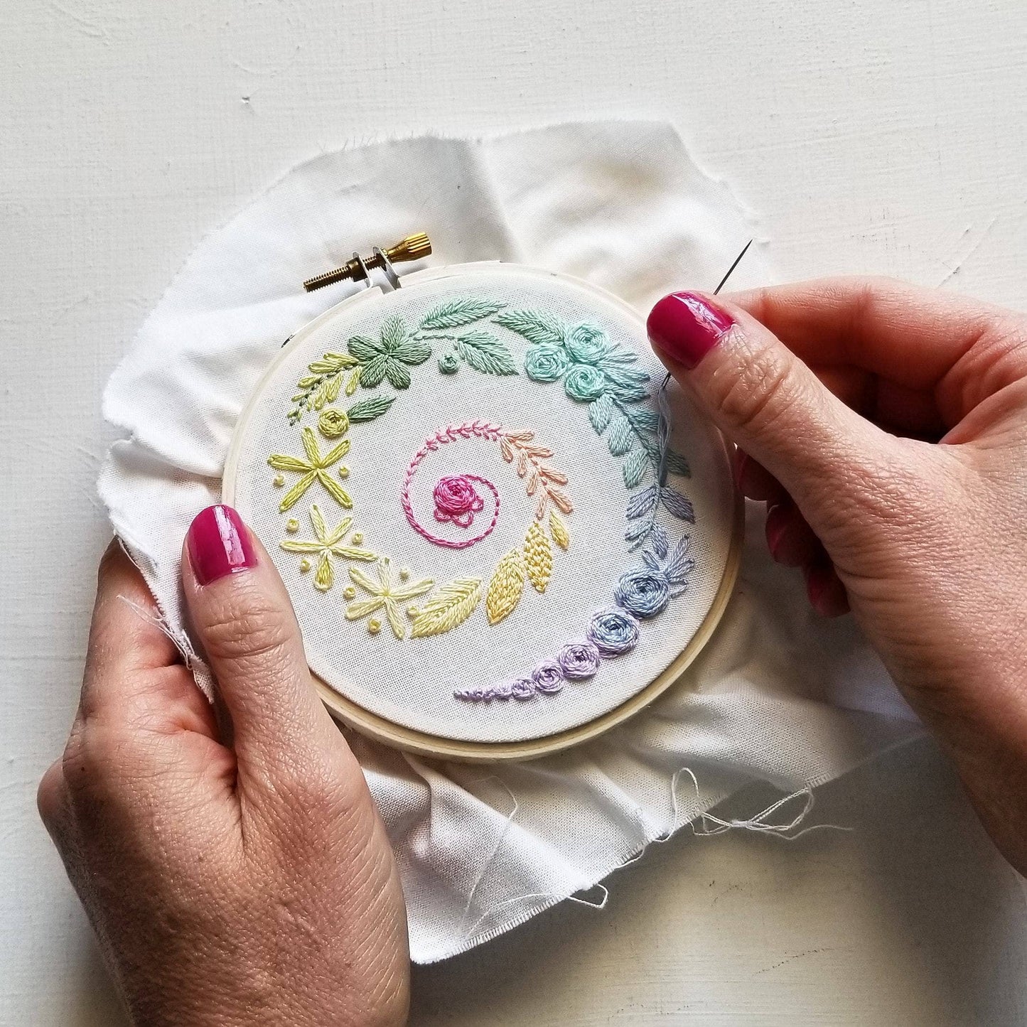 Jessica Long Embroidery - Spiral Sampler Beginner Embroidery Kit