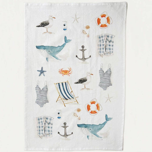 emily lex studio - Seaside tea towel