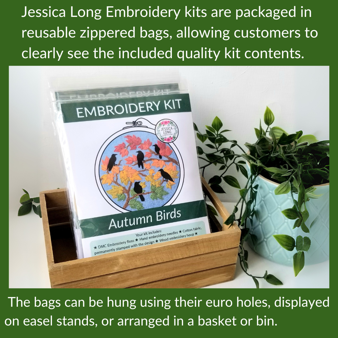 Jessica Long Embroidery - Cozy Harvest Beginner Embroidery Kit