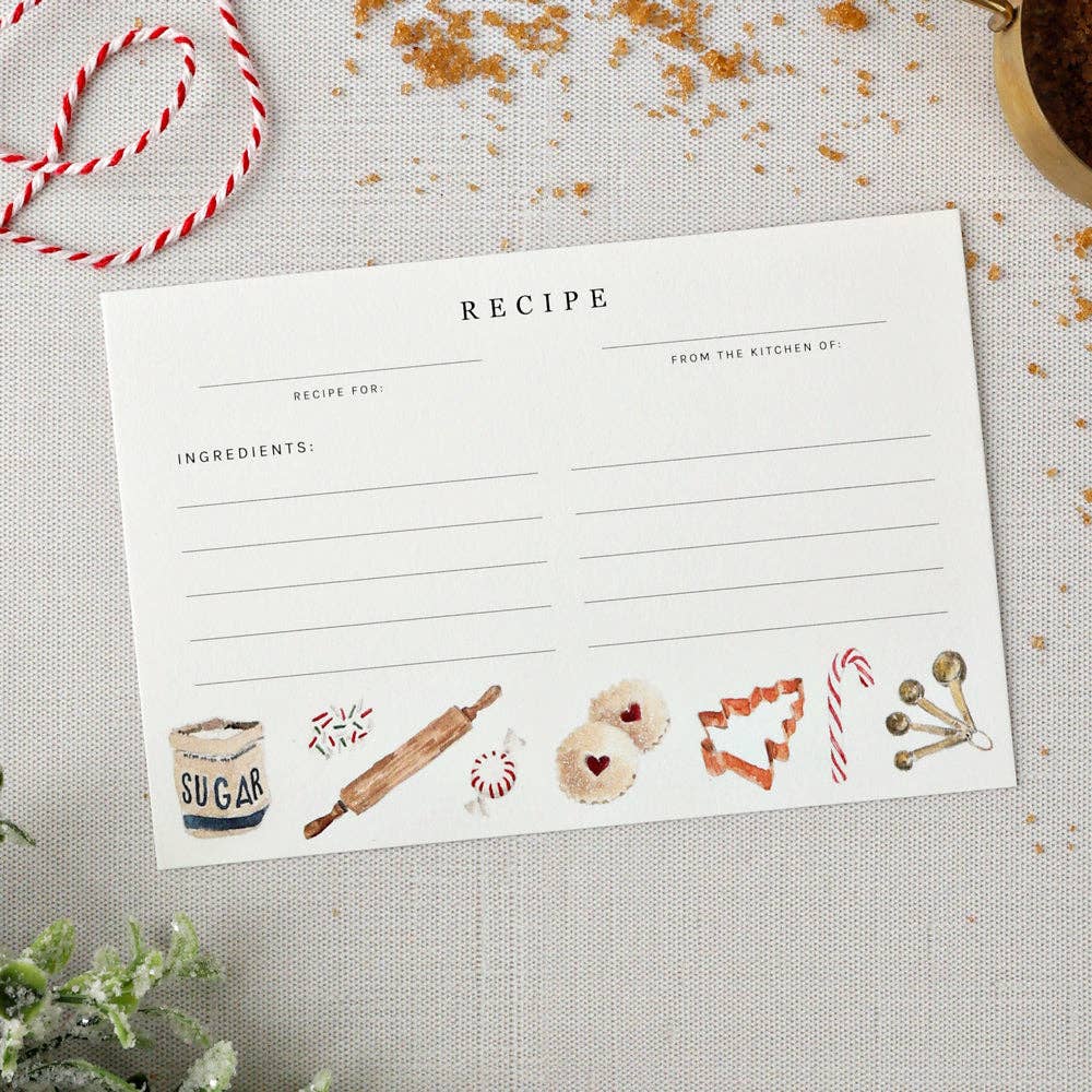 emily lex studio - Christmas baking recipe cards