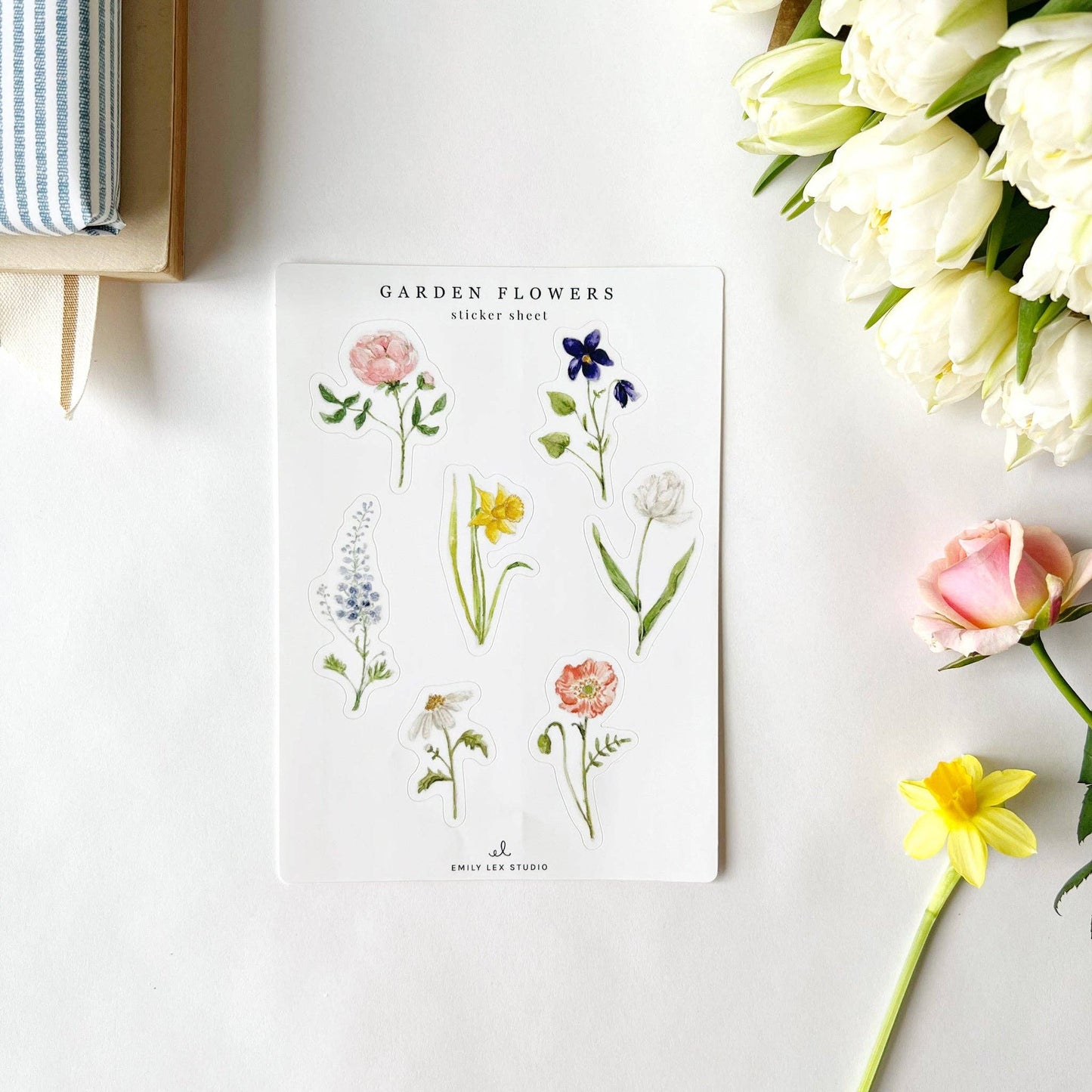 emily lex studio - Garden flowers sticker sheets