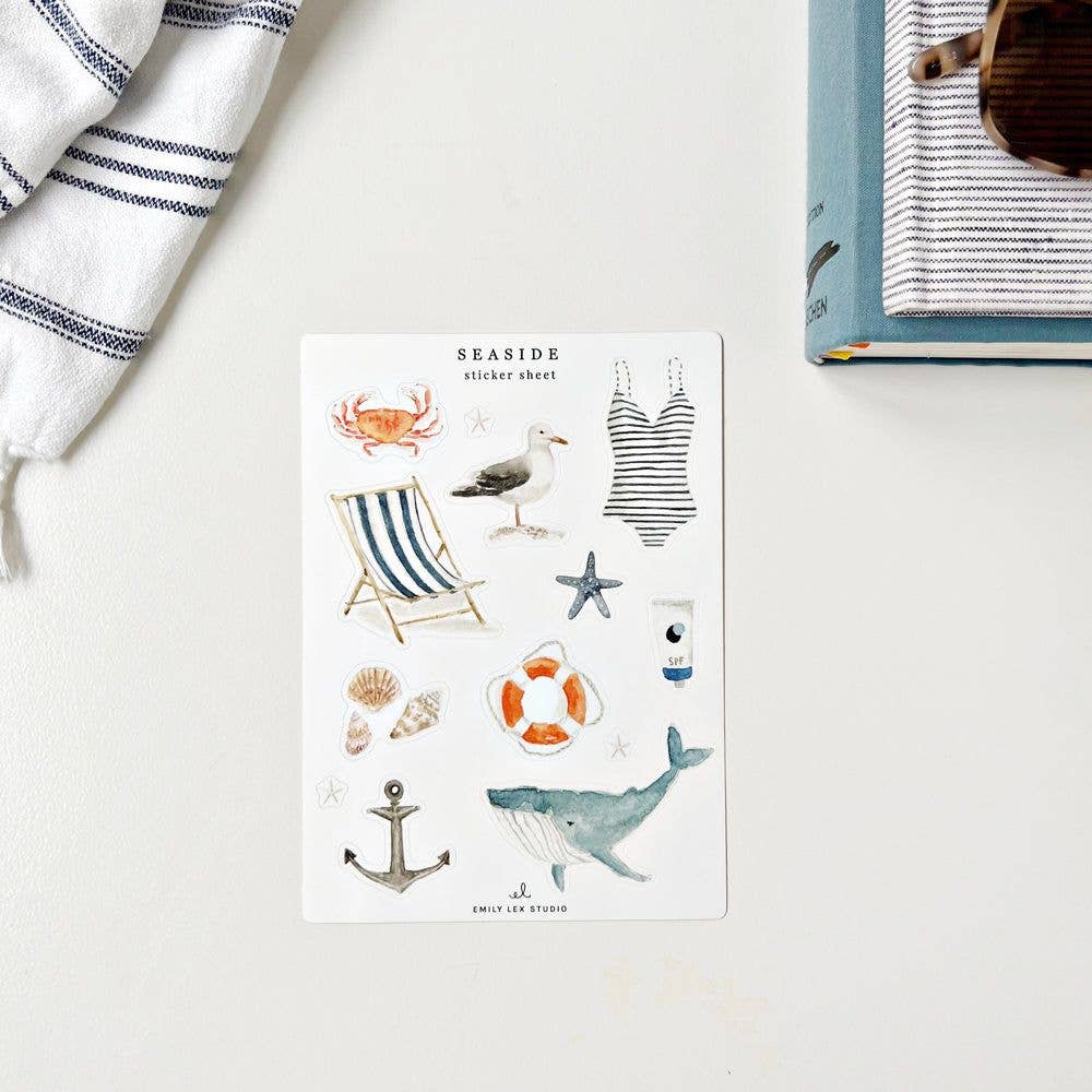 emily lex studio - Seaside sticker sheets