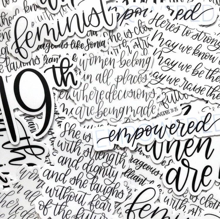 Elyse Breanne Design - Here's to Strong Women Sticker 4x2.5in