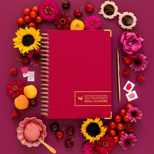 Cultivate What Matters - 2026 One-Year PowerSheets® Goal Planner | Berry