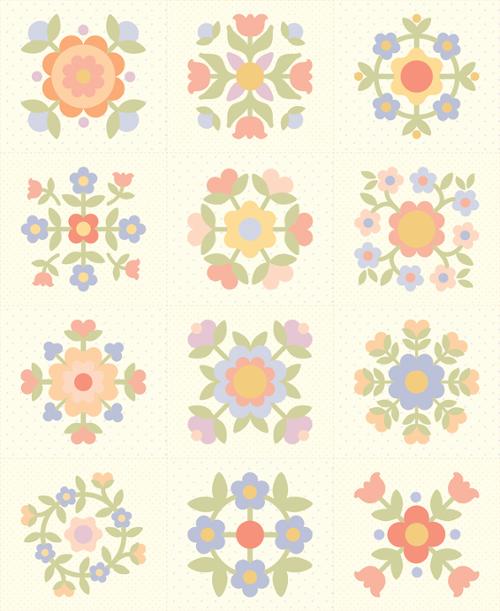 Pastel Prairie Panel | Porcelain | My Sew Quilty Life | MODA
