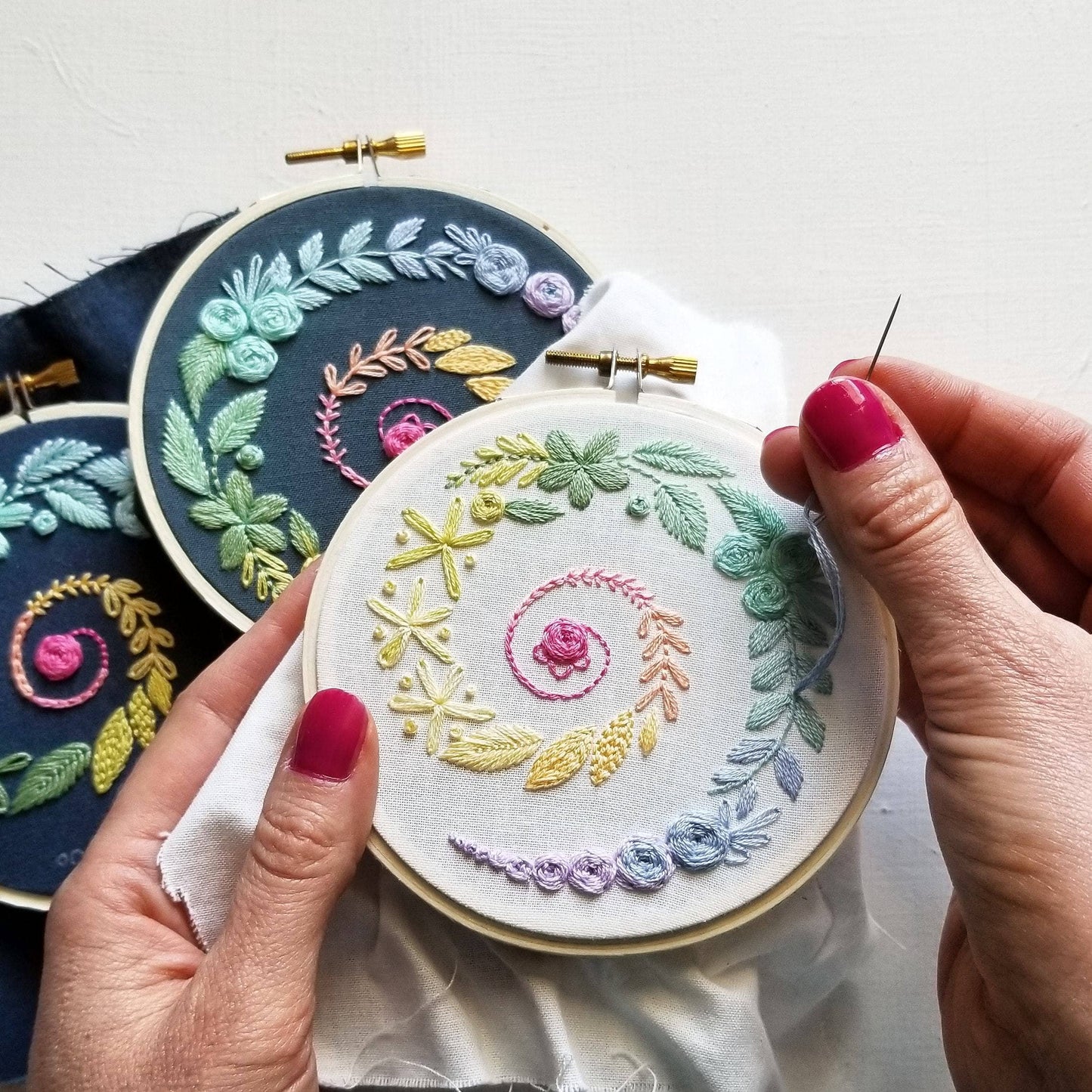 Jessica Long Embroidery - Spiral Sampler Beginner Embroidery Kit
