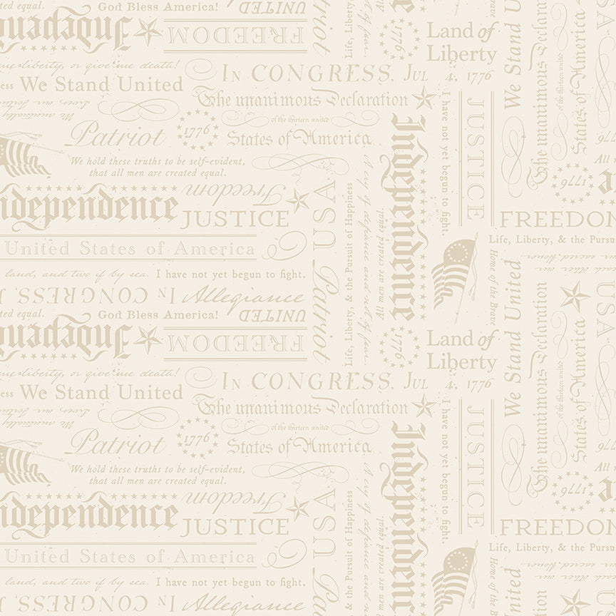 Declaration Cream | Independence | Riley Blake Designs