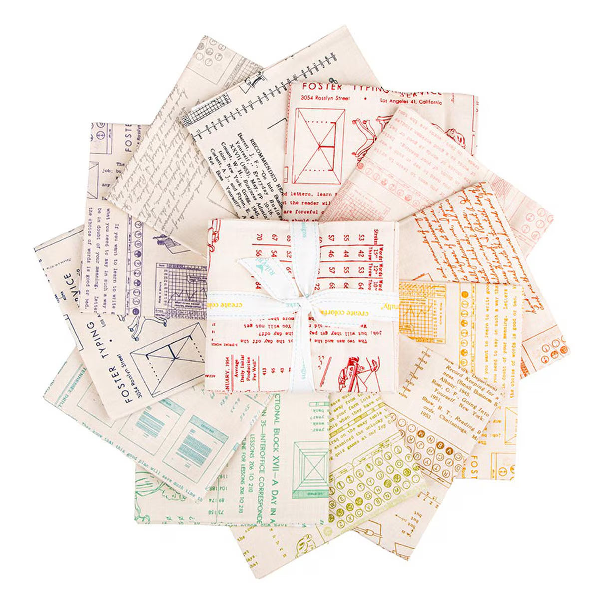 TYPE/ography Fat Quarter Bundle B | Riley and Blake Designs