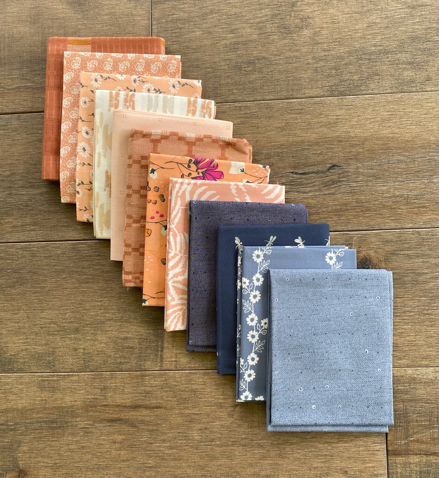 Nautical Nectarine FQ bundle | 12 pieces