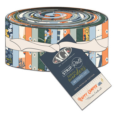 2.5" Strips | Happy Camper | Strip Roll Fabric Wonders | Designed by Maureen Cracknell