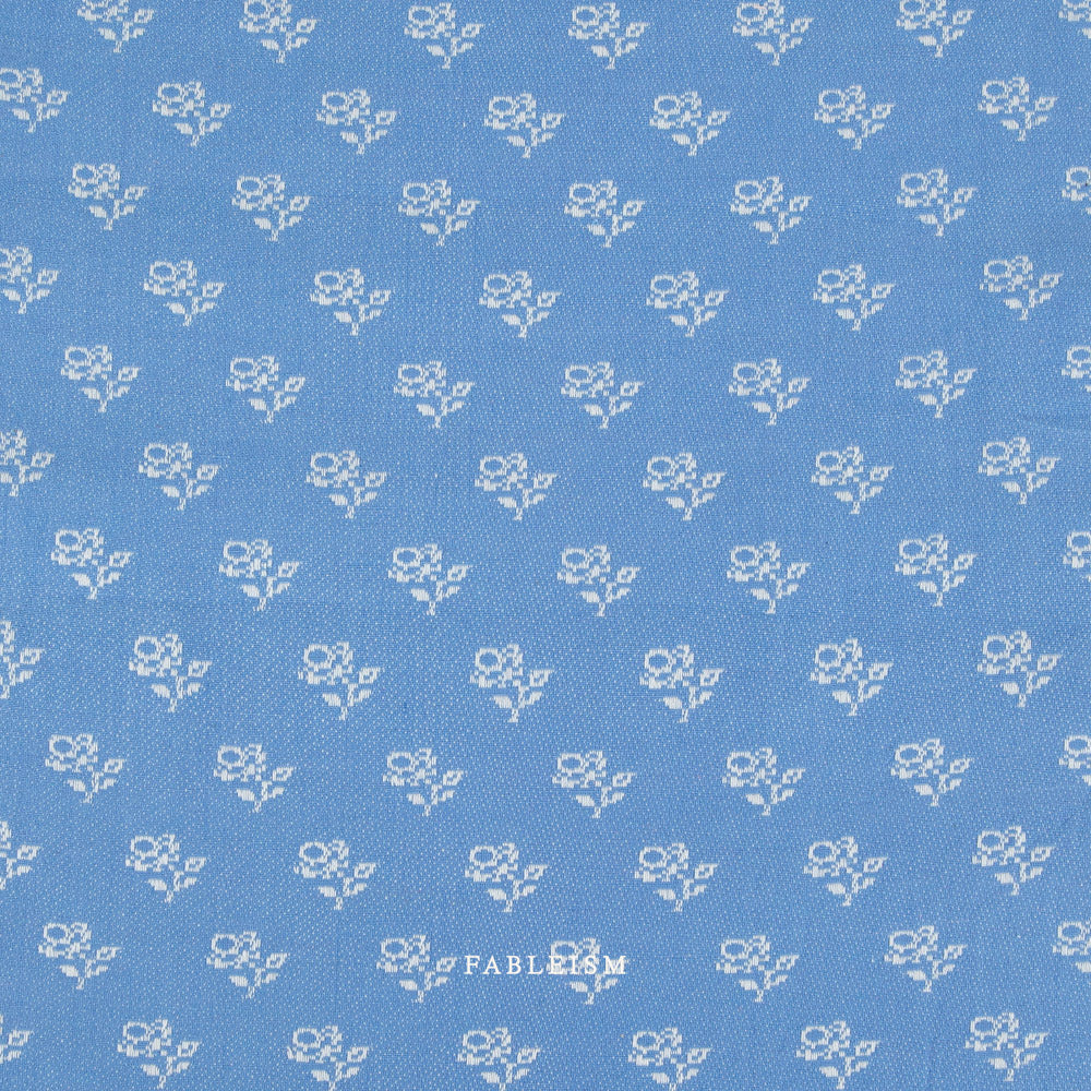 Pre-Order | Mini Roses in Larkspur (Jacquard) | SWM-205-MNR-LARKSPUR | Swedish Meadow | Fableism Supply Co.