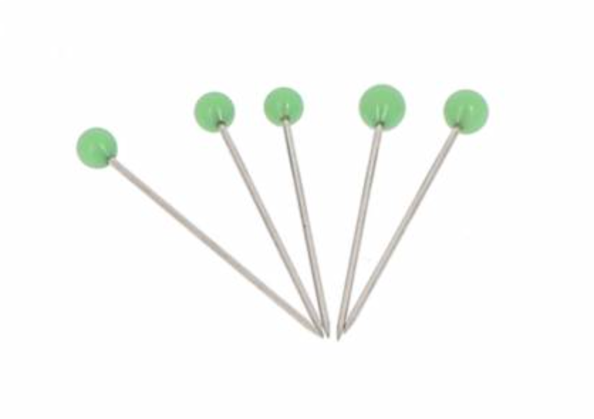 Glass Head Pins | BOHIN | 1 3/16in | Nile Green