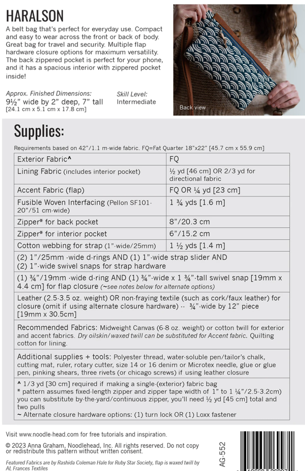 Haralson Belt Bag | Noodlehead