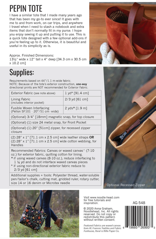 Pepin Tote | Noodlehead