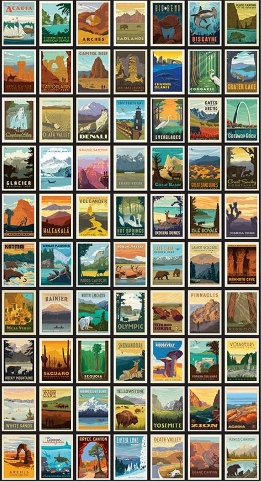 National Parks Posters Black | Riley and Blake Designs