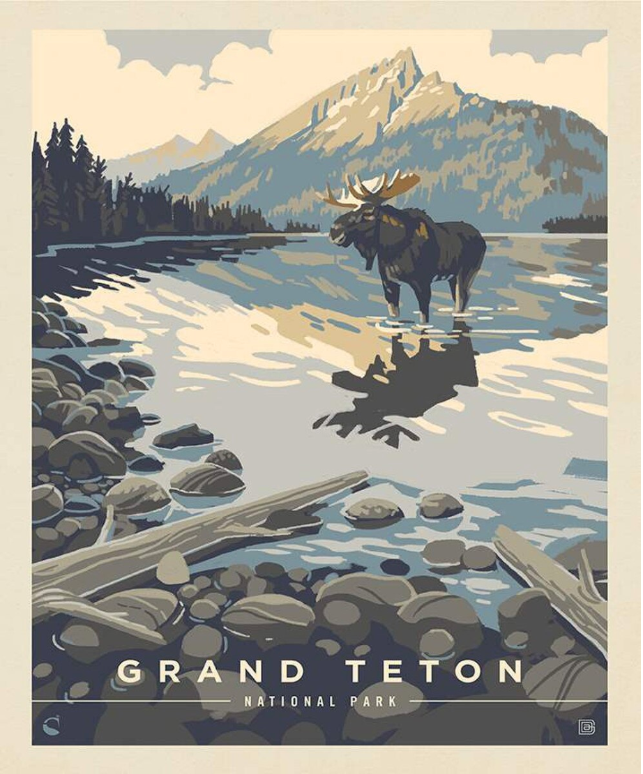 National Parks Poster Grand Teton | Riley and Blake Designs