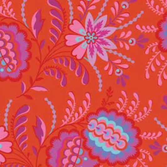 Kipling Gardens Pemberly in Sunset | Lily Ashbury | Riley Blake Designs
