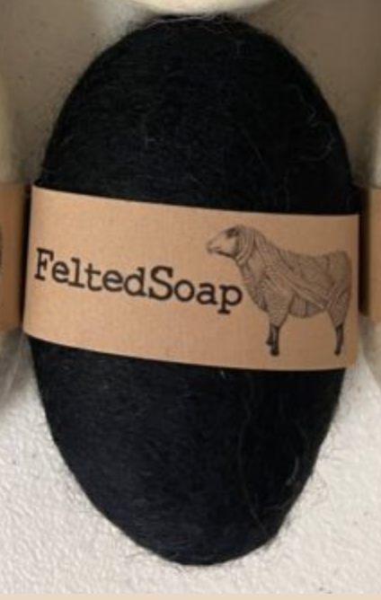 Twisted Purl LLC - Felted Soap Solid Black & Solid White
