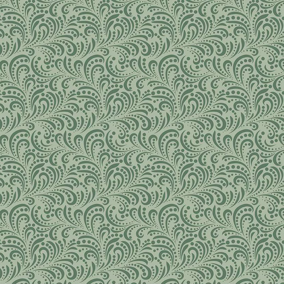 Swirls Green | Morning Latte | Riley and Blake Designs