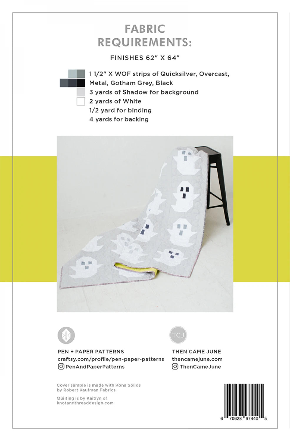 The Ghost Paper Quilt Pattern | Then Came June + Pen + Paper Patterns