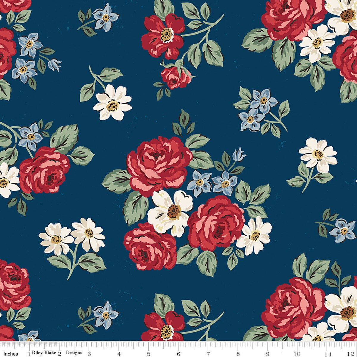 108' Floral Oxford | Independence | Riley Blake Designs