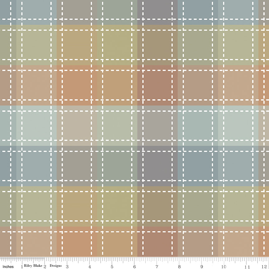 PRE-ORDER | Earthy Plaid WN18960 Woven | Riley & Blake Designs