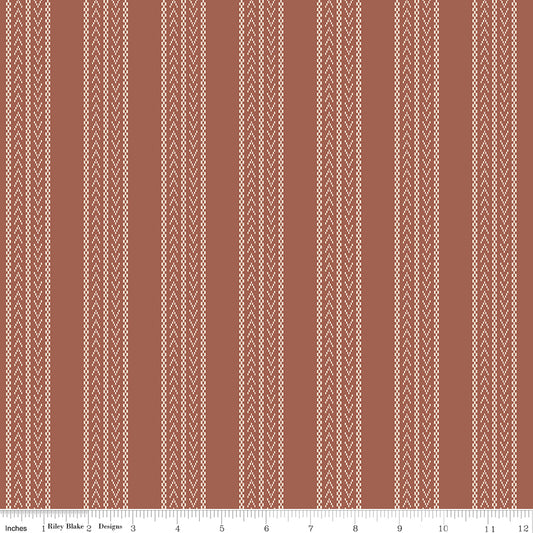 PRE-ORDER | Clay Stripe WN18961 Woven | Riley & Blake Designs